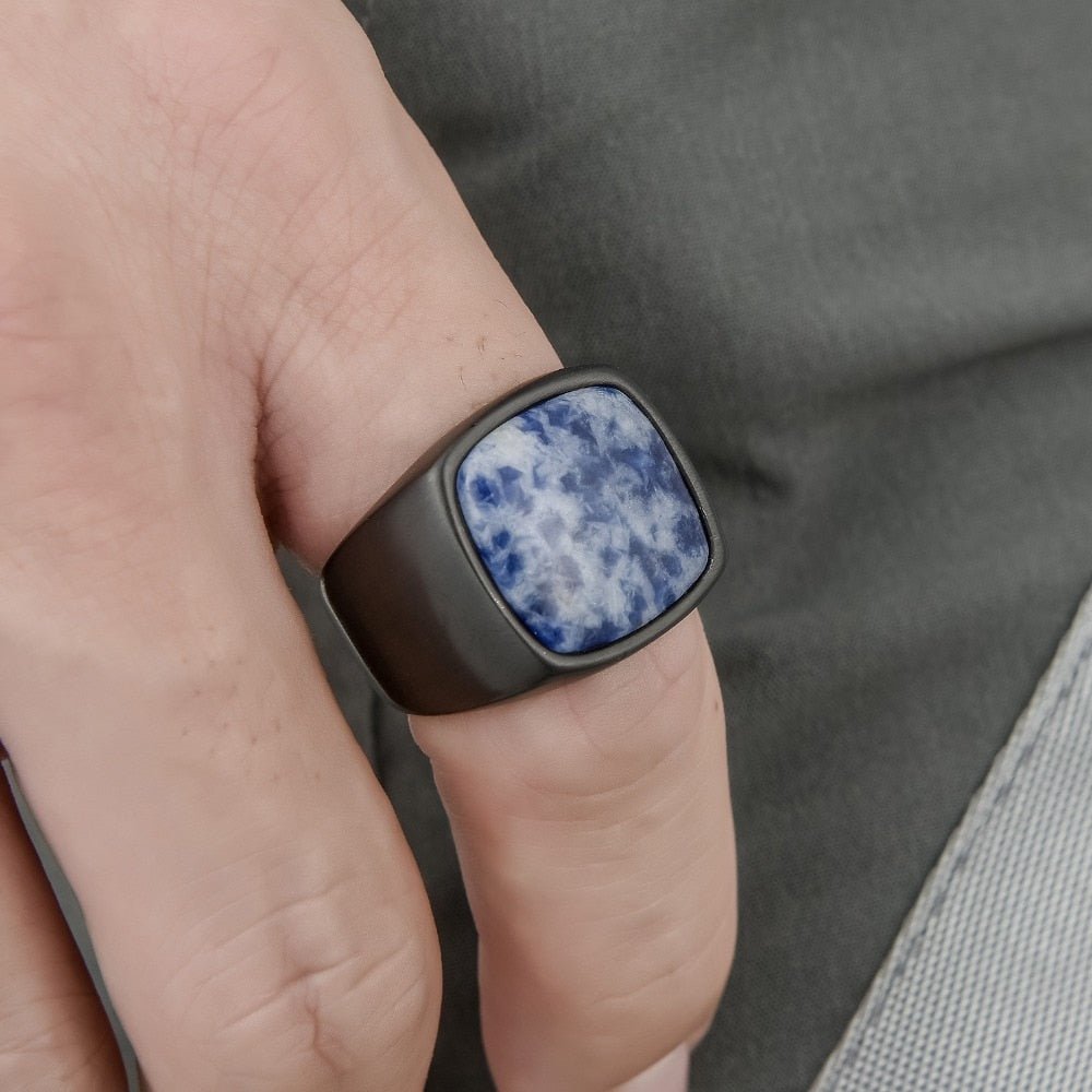 Minimal Gem Sigil Ring - Chrome Cult