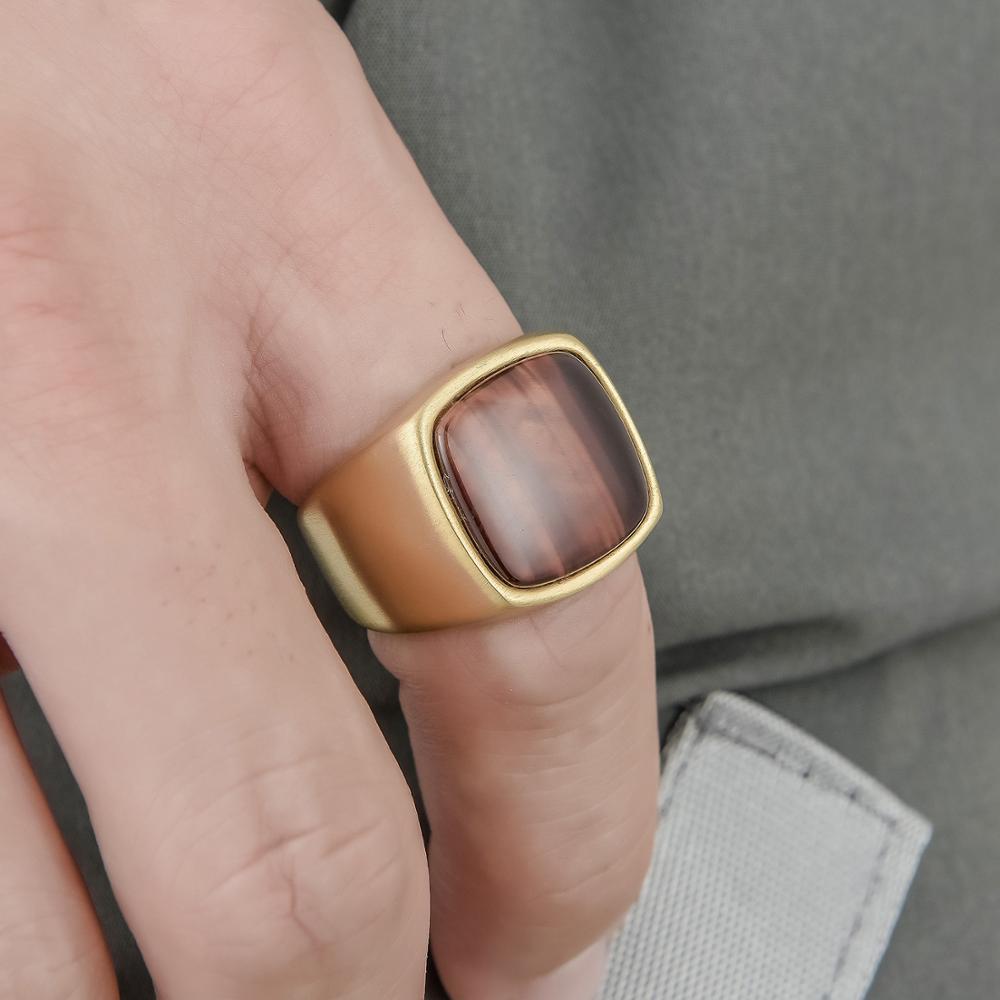 Minimal Gem Sigil Ring - Chrome Cult