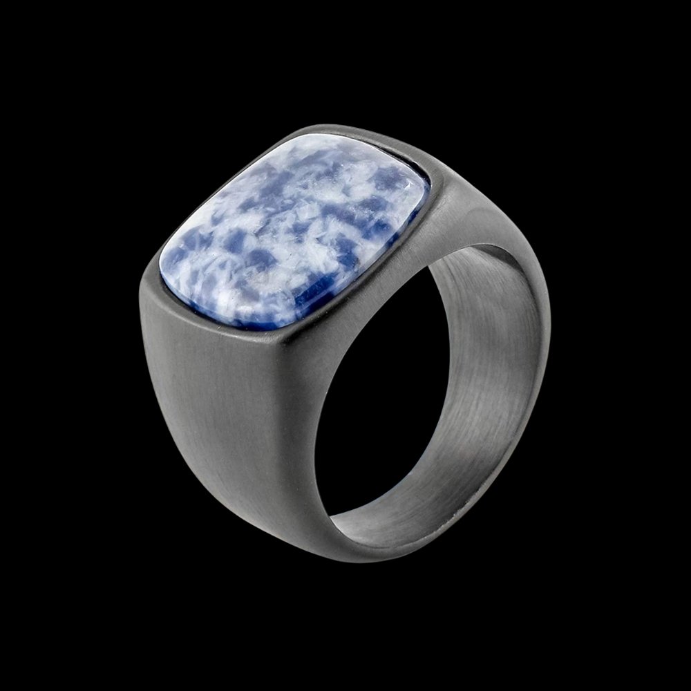 Minimal Gem Sigil Ring - Chrome Cult