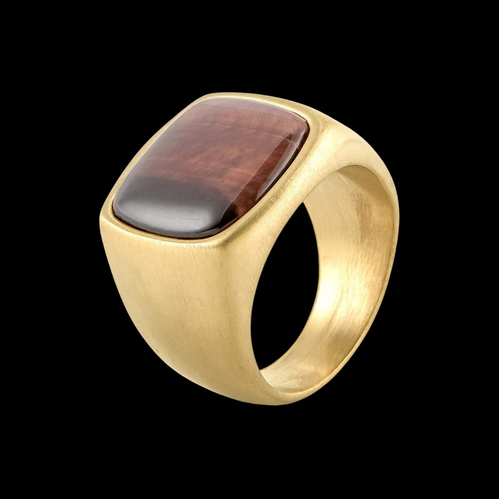 Minimal Gem Sigil Ring - Chrome Cult
