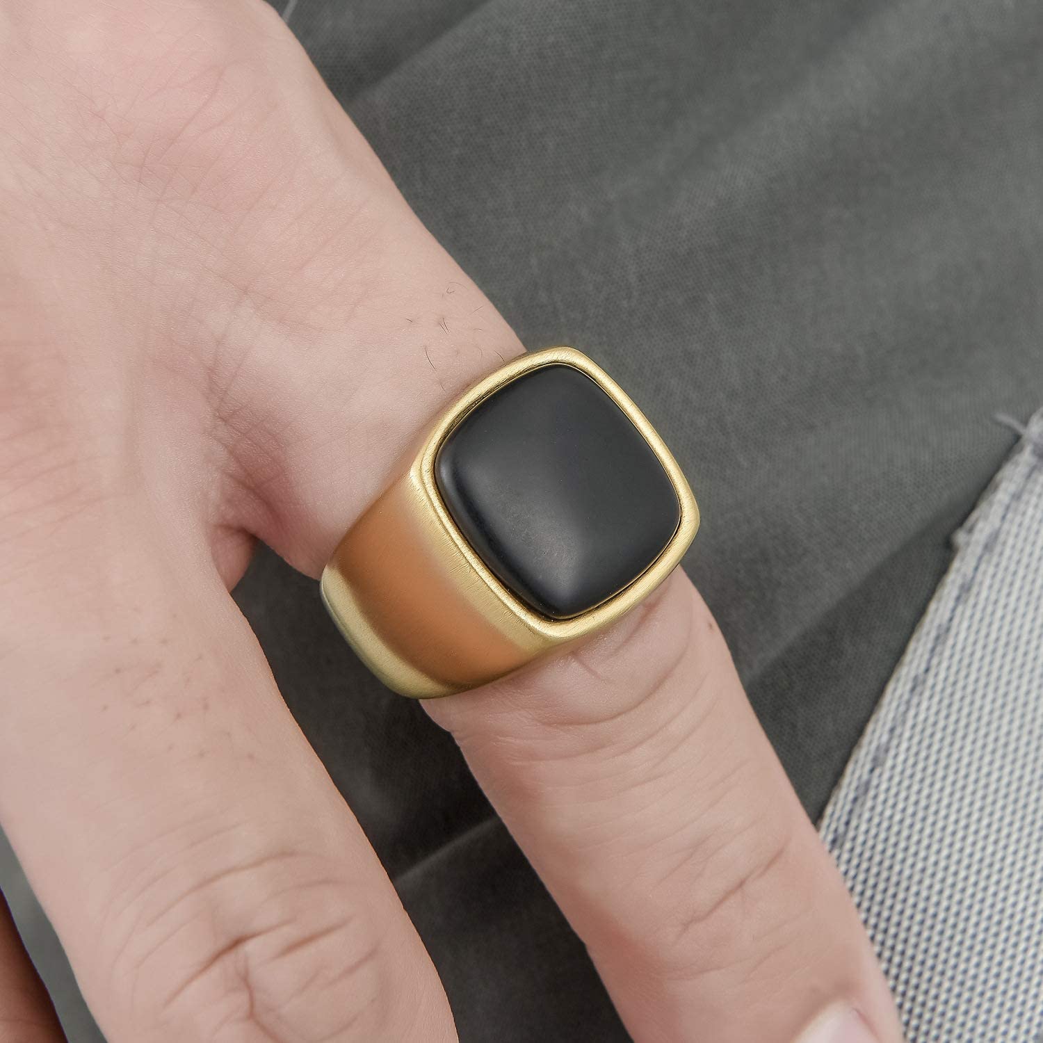 Minimal Gem Sigil Ring - Chrome Cult