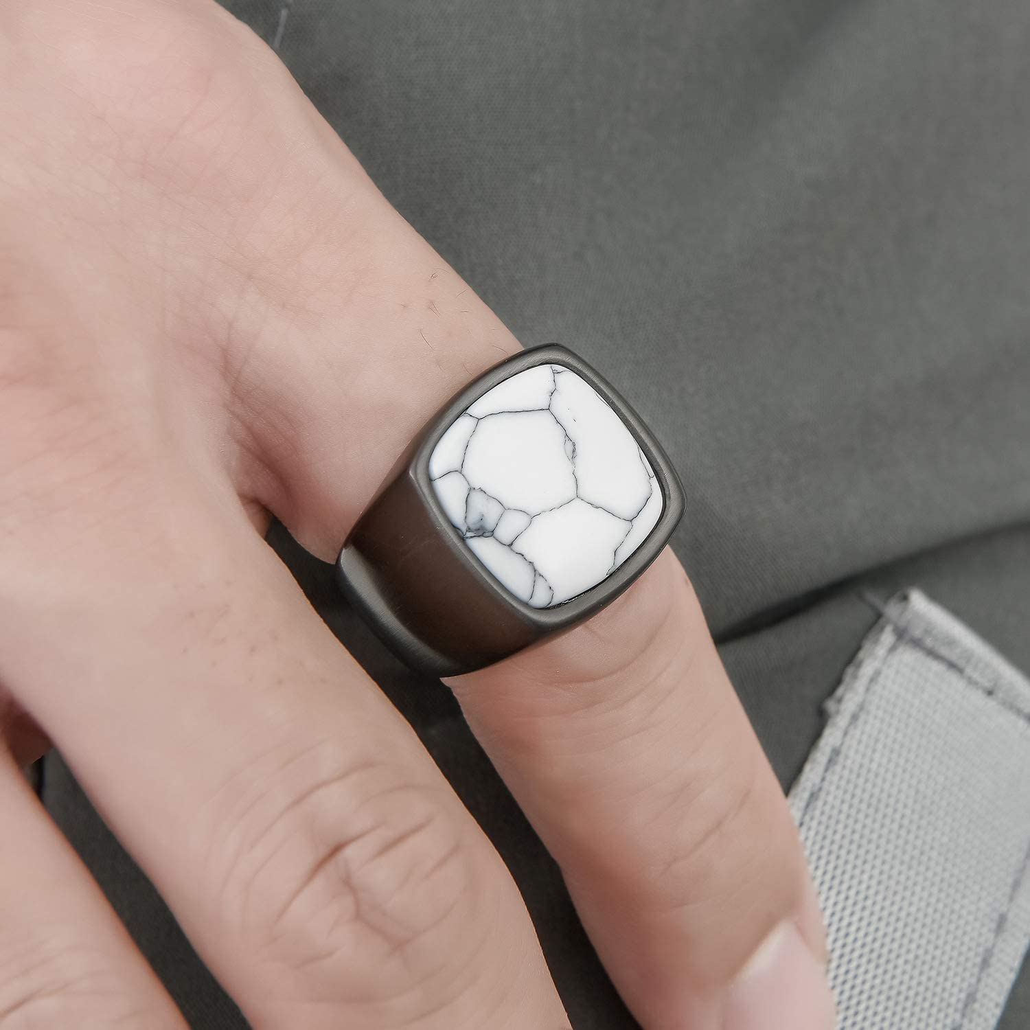 Minimal Gem Sigil Ring - Chrome Cult
