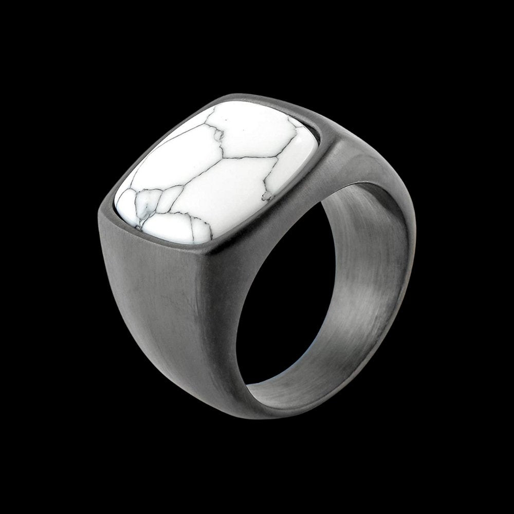 Minimal Gem Sigil Ring - Chrome Cult