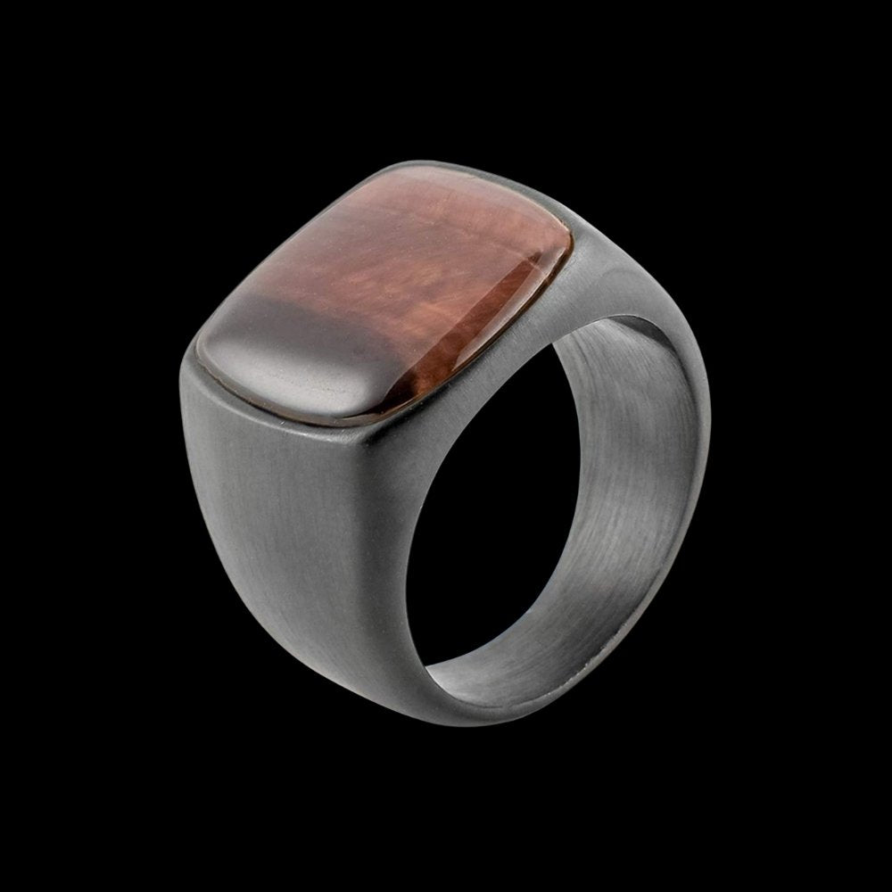 Minimal Gem Sigil Ring - Chrome Cult