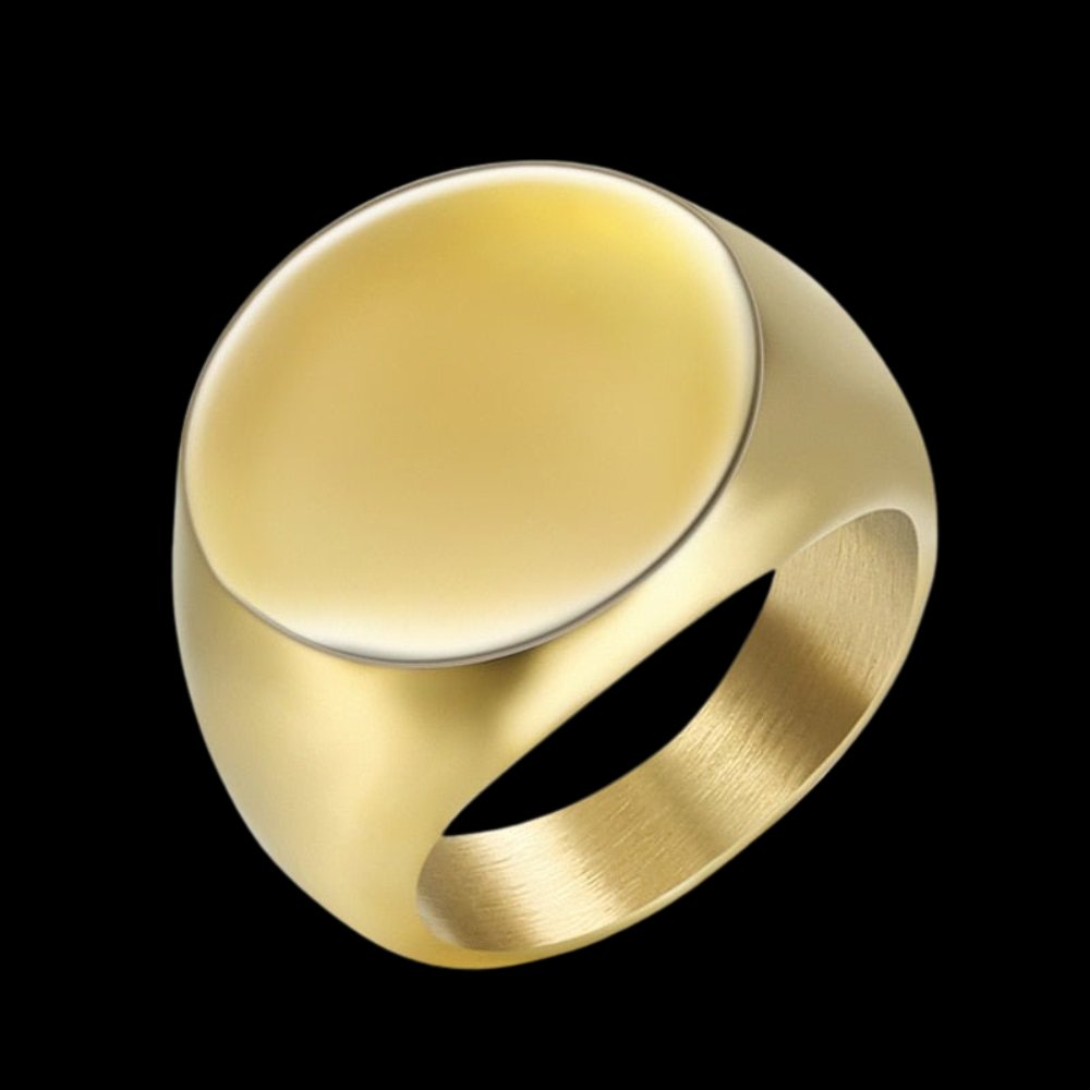 Minimal Signet Ring - Chrome Cult