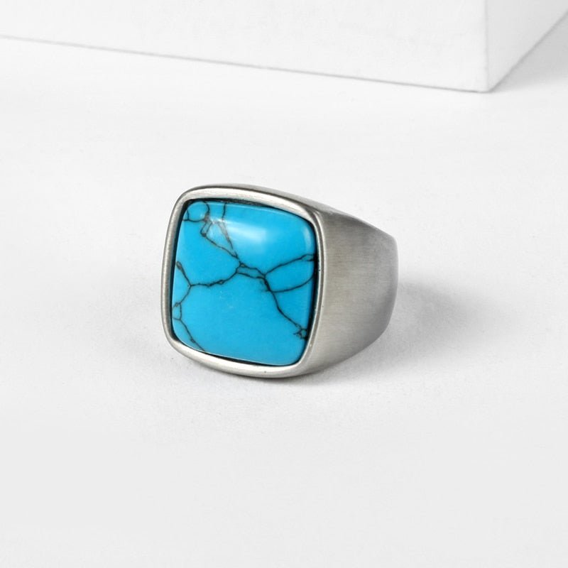 Modern Gemstone Silver Ring