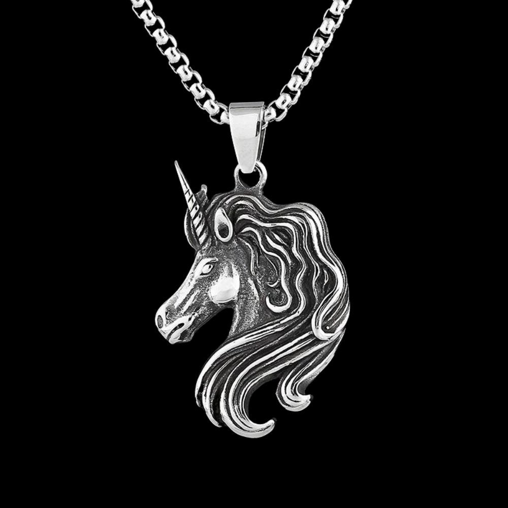 Monocerus Of Grace Unicorn Pendant - Chrome Cult