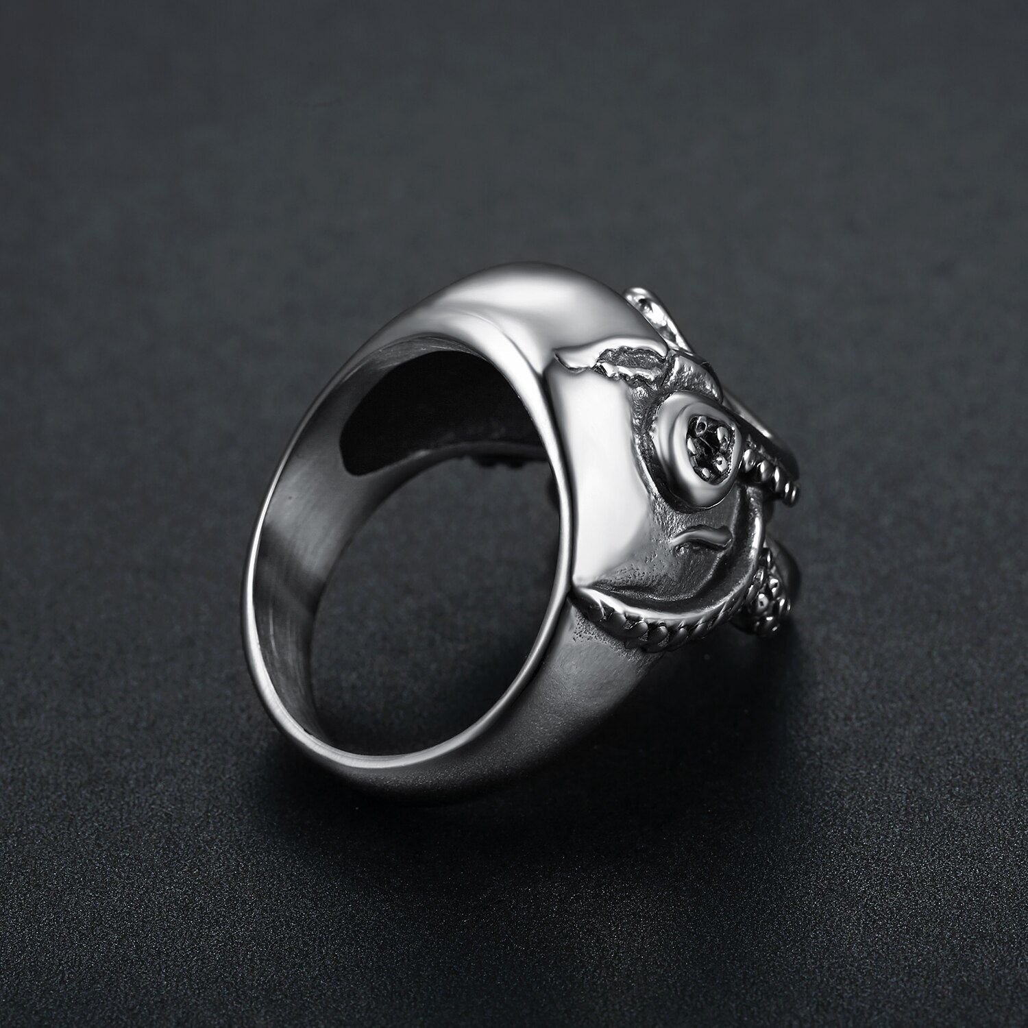 Octopus Skull Ring - Chrome Cult