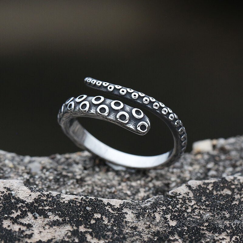 Octopus Tentacle Ring - Chrome Cult