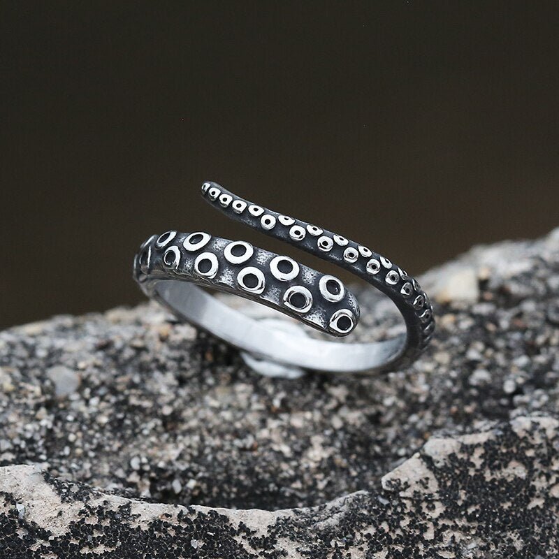 Octopus Tentacle Ring - Chrome Cult