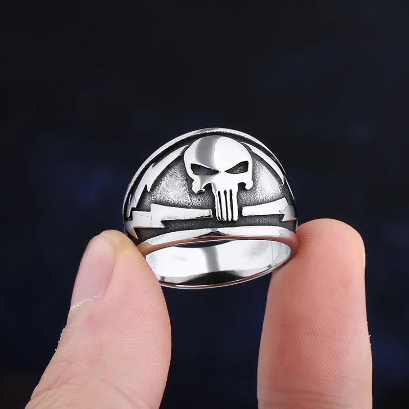 Punisher Skull Ring - Chrome Cult