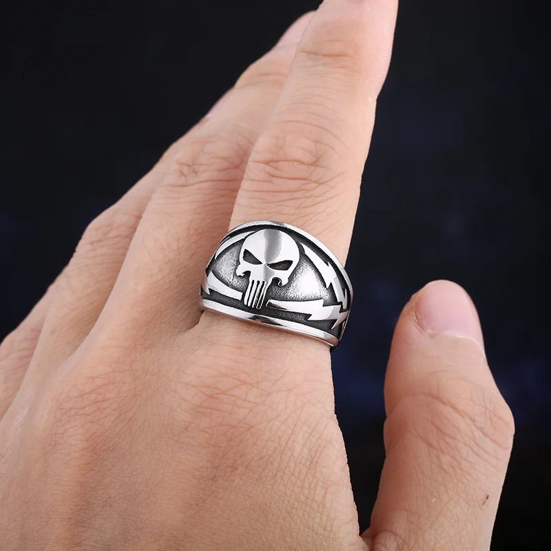 Punisher Skull Ring - Chrome Cult