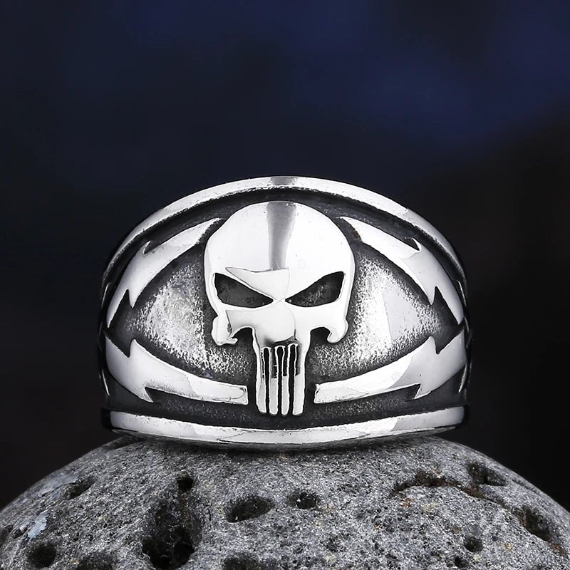 Punisher Skull Ring - Chrome Cult