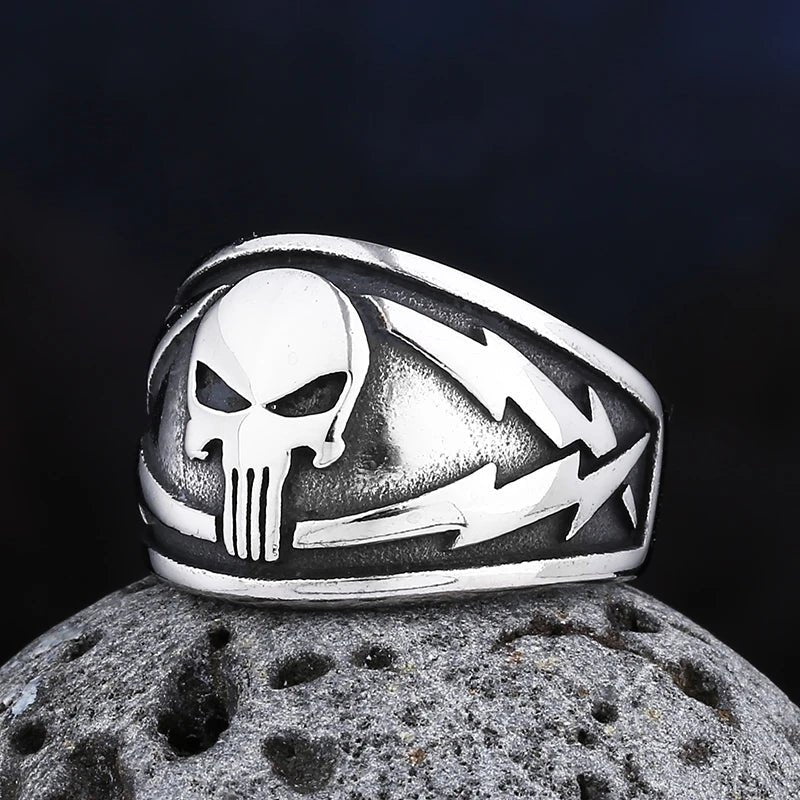 Punisher Skull Ring - Chrome Cult