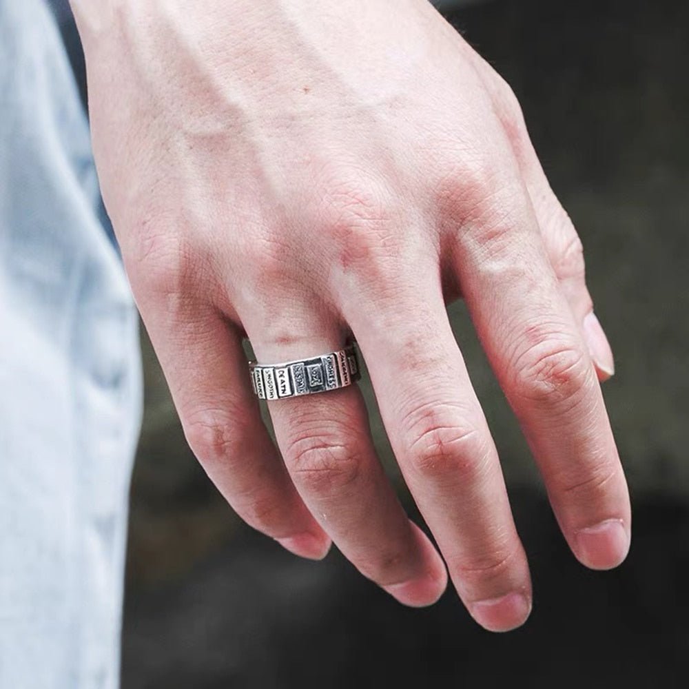 Punk Style Word Ring - Chrome Cult