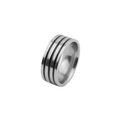 Quadruple Layer Band Ring - Chrome Cult