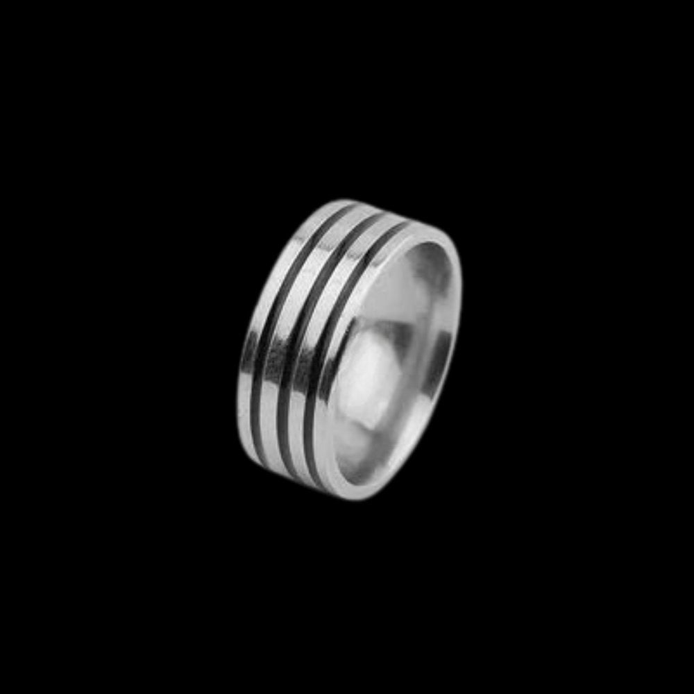 Quadruple Layer Band Ring - Chrome Cult