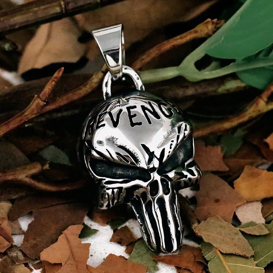 Revenge Of The Dead Skull Pendant - Chrome Cult