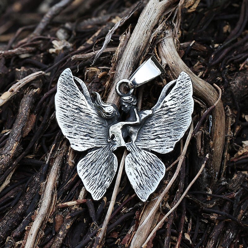 Romance Butterfly Pendant - Chrome Cult