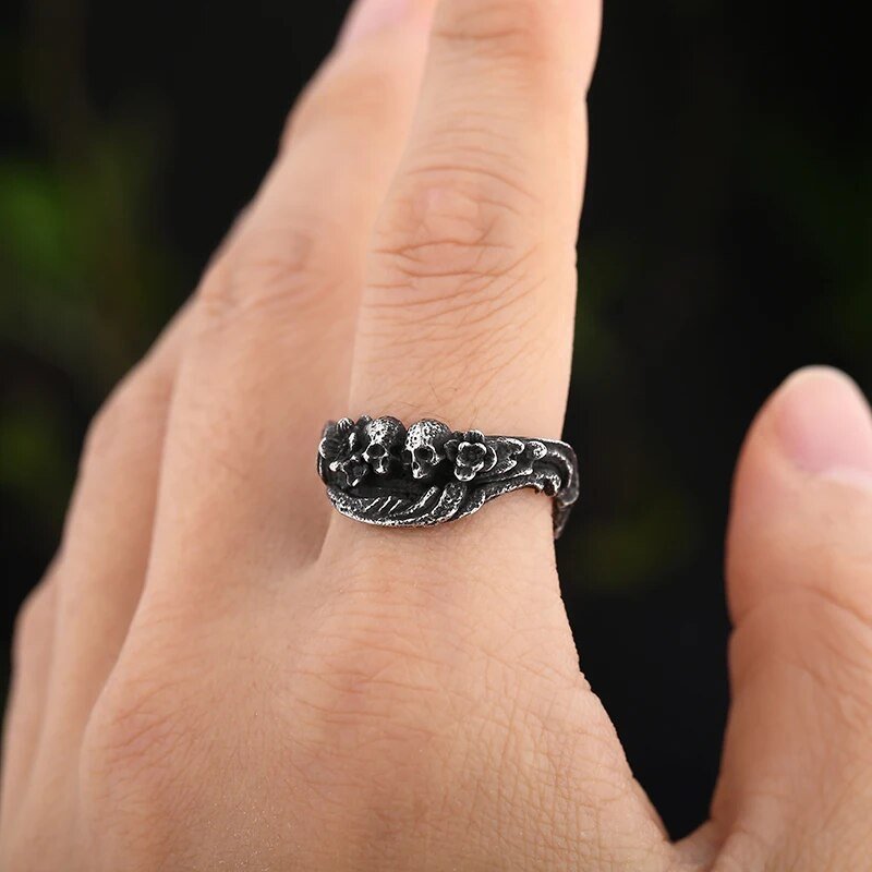 Romantic Homicide Skull Ring - Chrome Cult