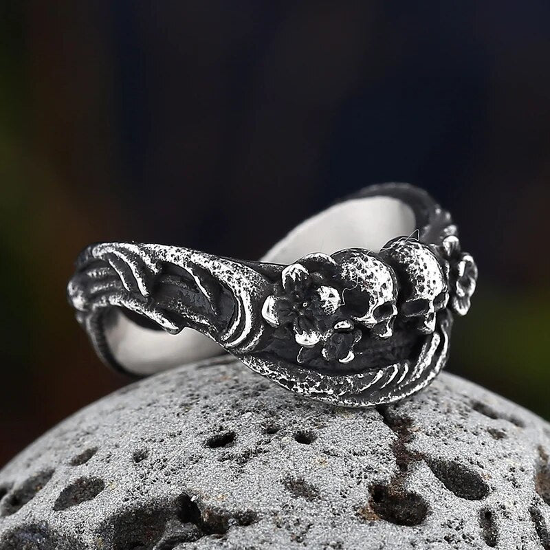 Romantic Homicide Skull Ring - Chrome Cult