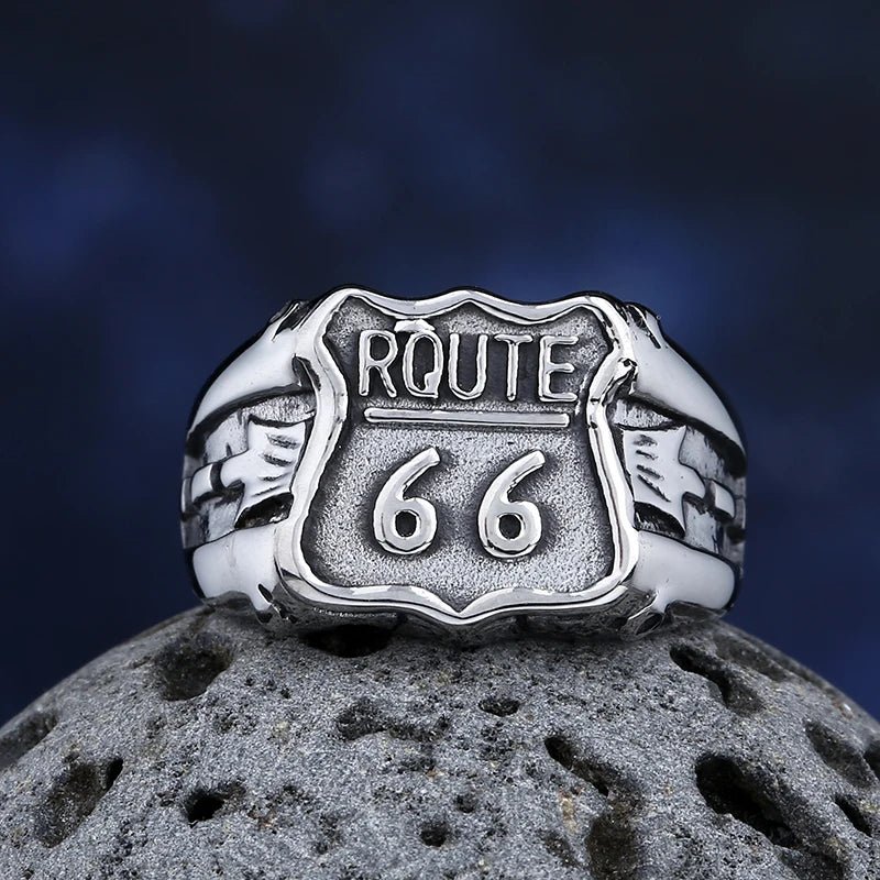 Route 66 The Mother Road Ring - Chrome Cult