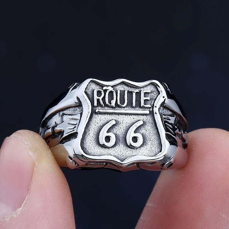 Route 66 The Mother Road Ring - Chrome Cult