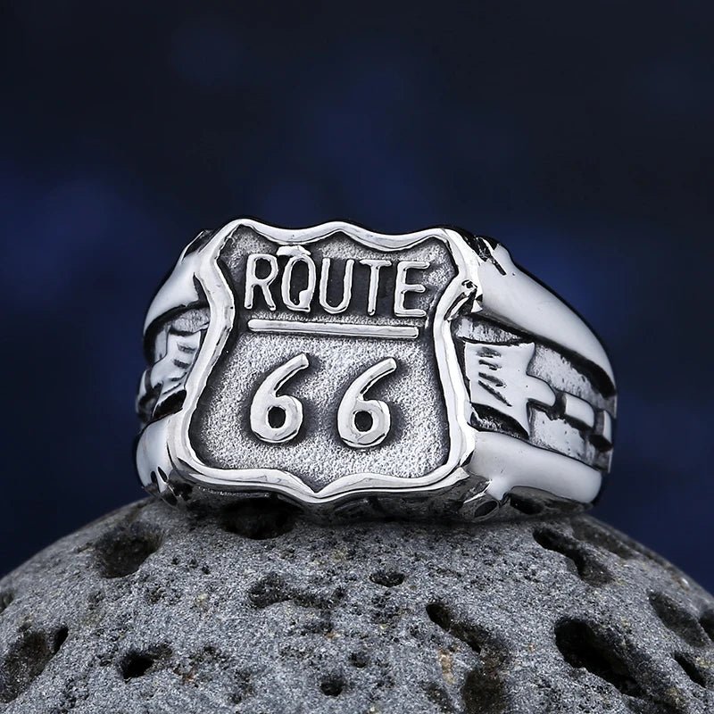 Route 66 The Mother Road Ring - Chrome Cult