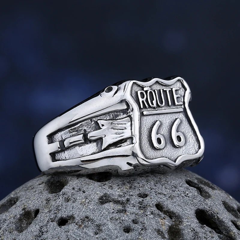 Route 66 The Mother Road Ring - Chrome Cult