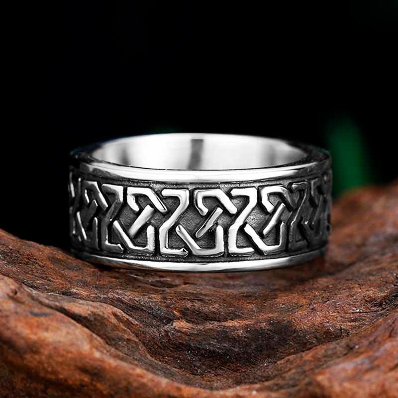 Sailor Celtic Knot Eternity Ring Chrome Cult