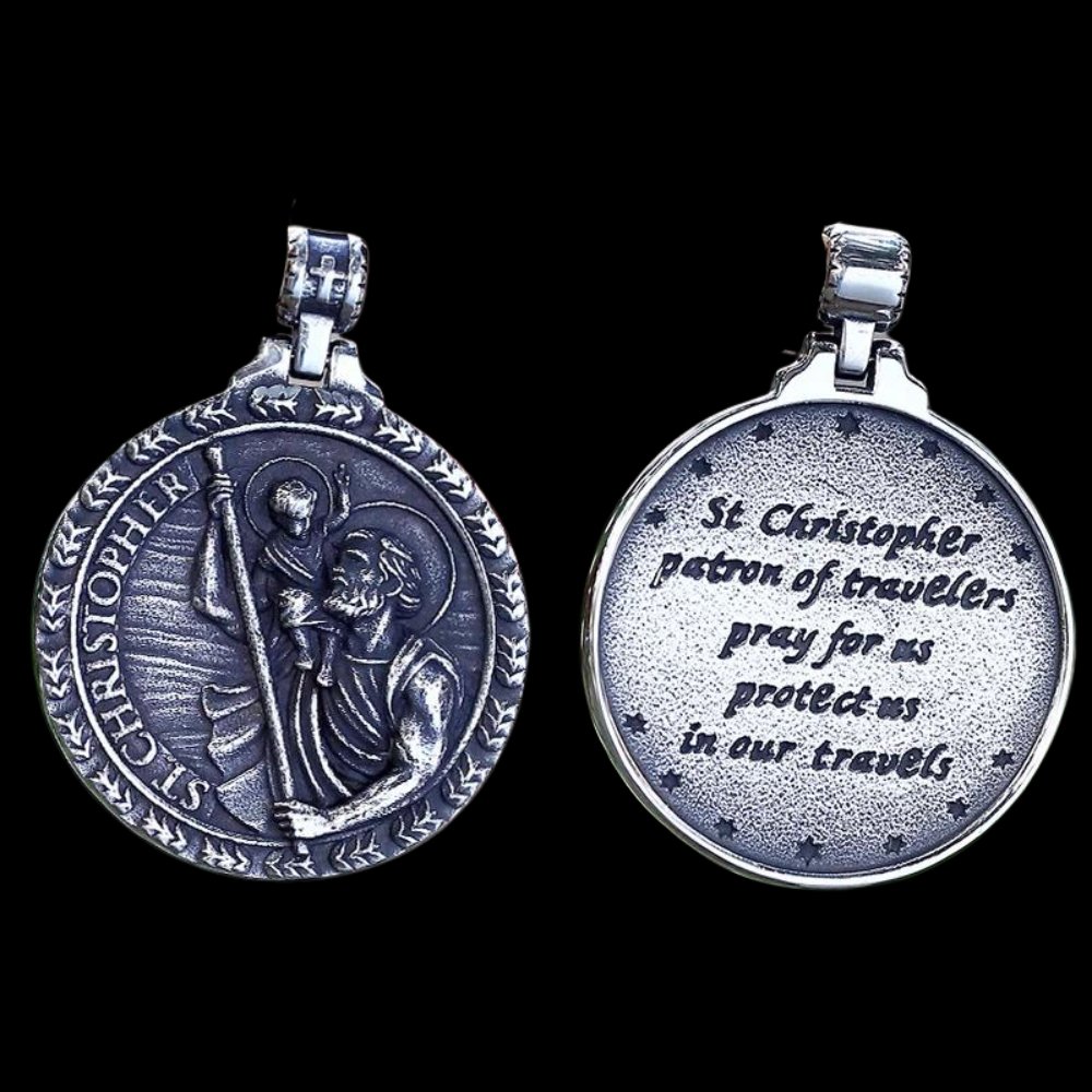 Saint Christopher Patron Of Travellers Pendant - Chrome Cult