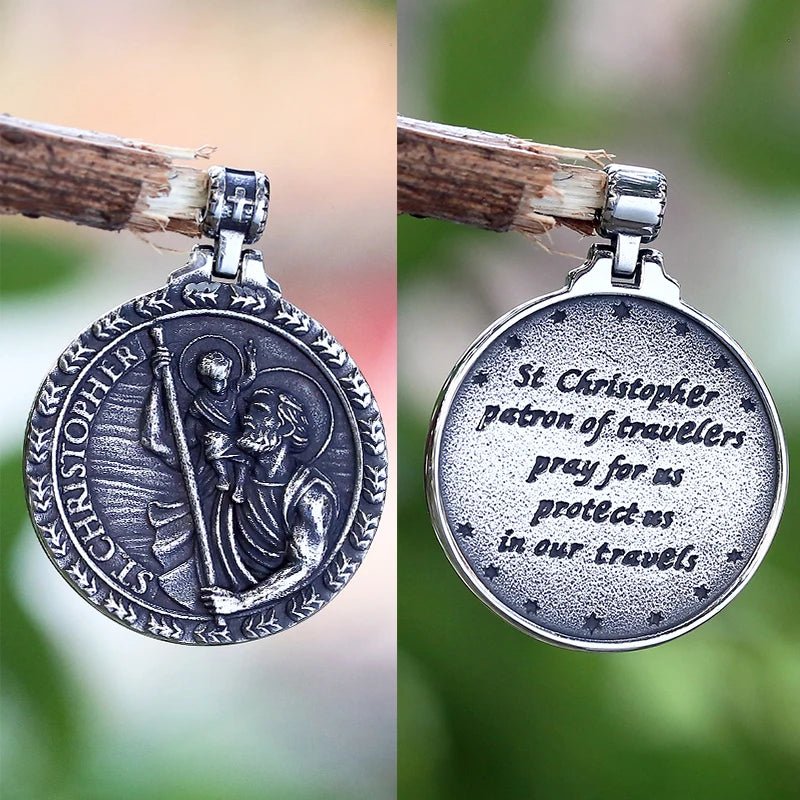 Saint Christopher Patron Of Travellers Pendant - Chrome Cult