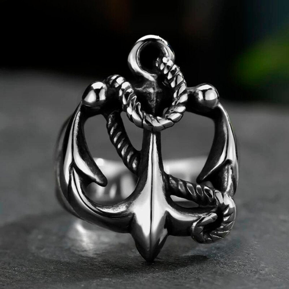 Ship Ahoy Anchor Ring - Chrome Cult