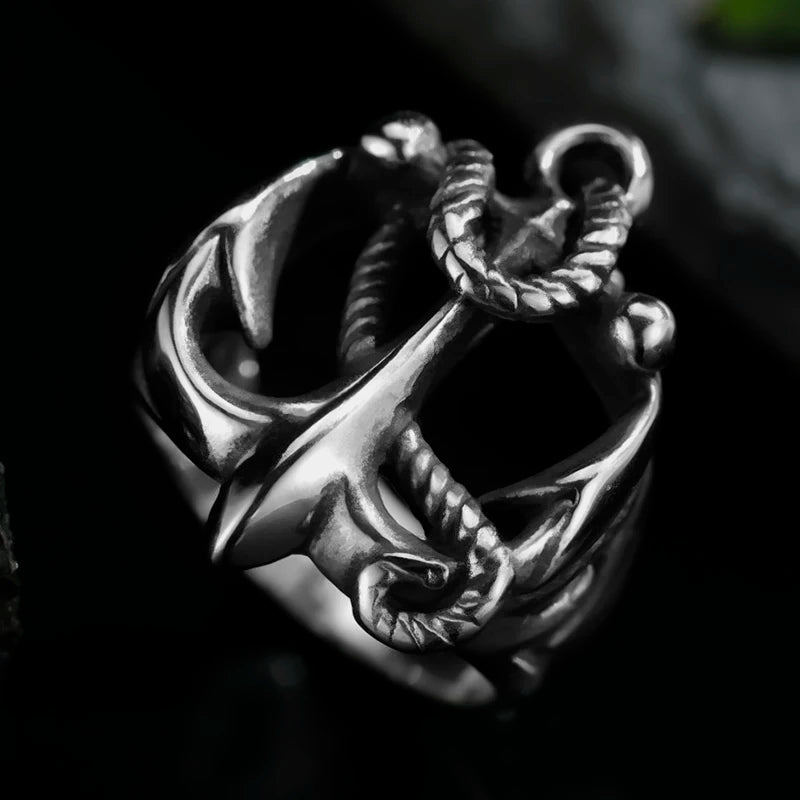 Ship Ahoy Anchor Ring - Chrome Cult