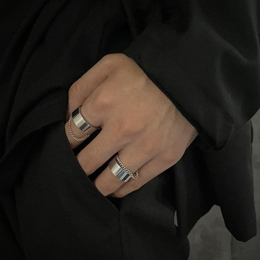 Silver Chain Ring - Chrome Cult