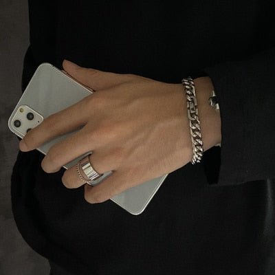 Silver Chain Ring - Chrome Cult