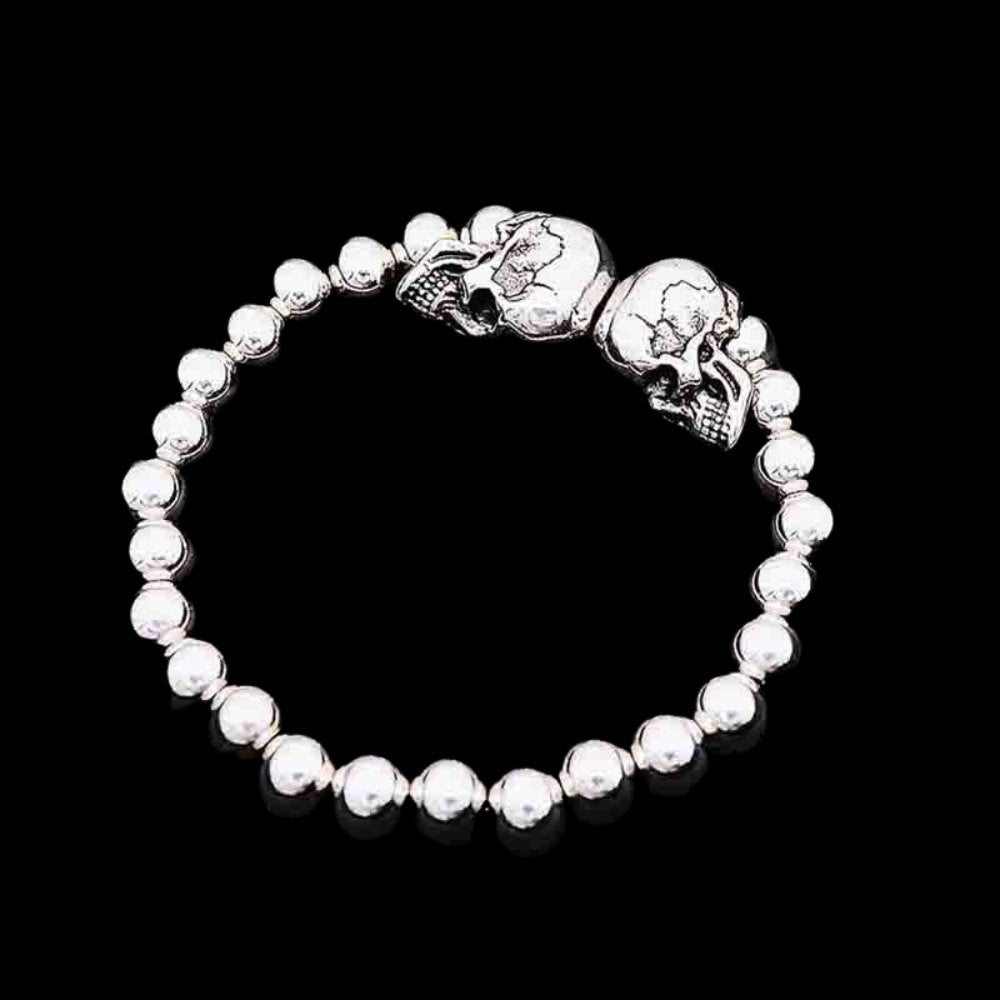 Skull Ball Bracelet - Chrome Cult