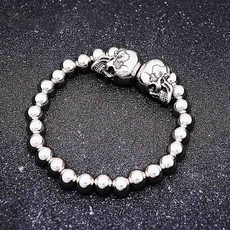 Skull Ball Bracelet - Chrome Cult