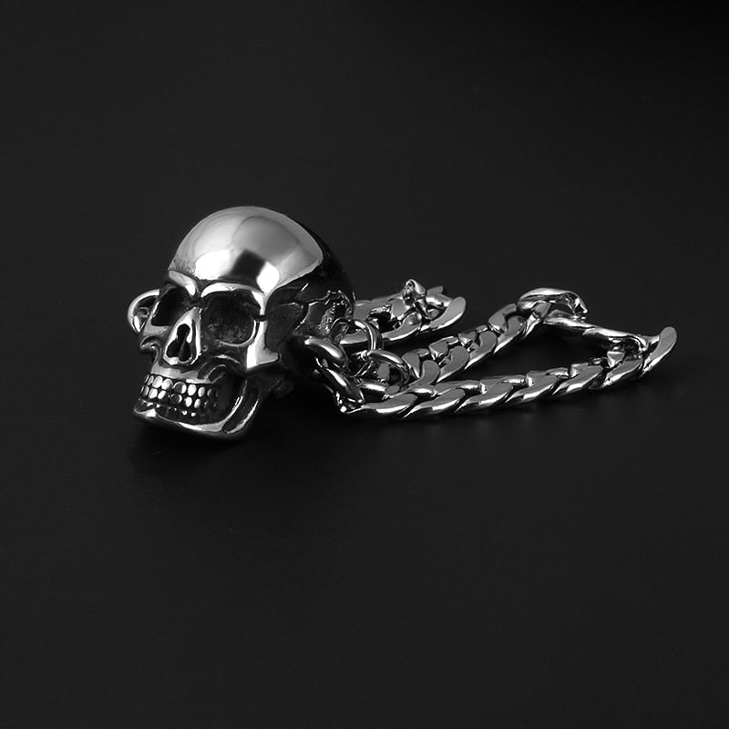 Skull Cuban Bracelet - Chrome Cult