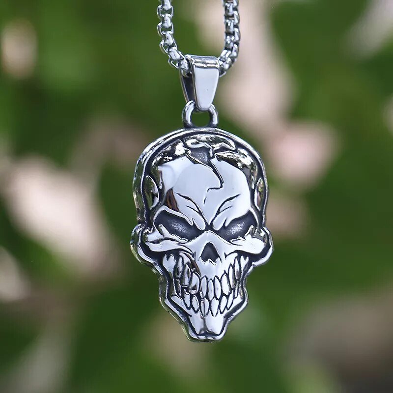 Skull For A Head Pendant - Chrome Cult