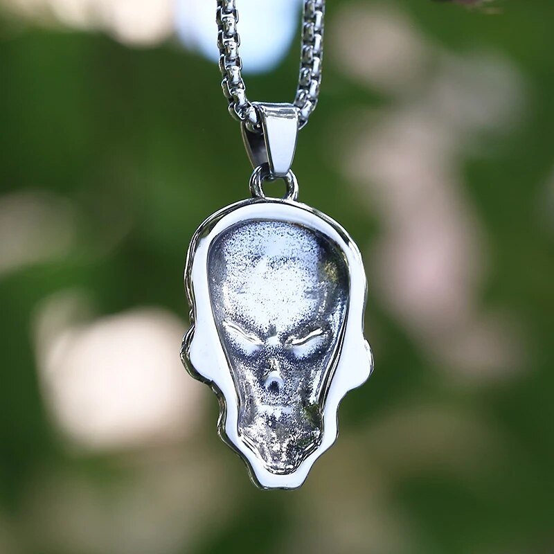 Skull For A Head Pendant - Chrome Cult