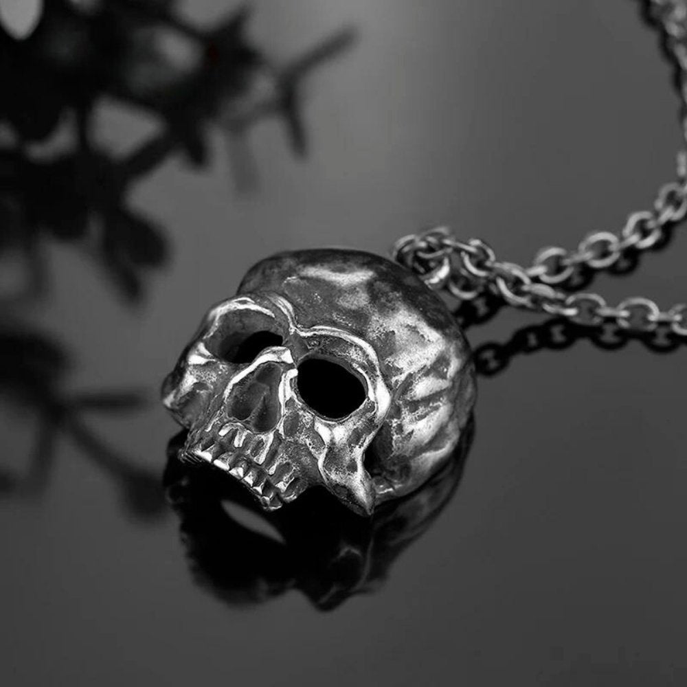 Skull Of Haunted Hill Pendant - Chrome Cult
