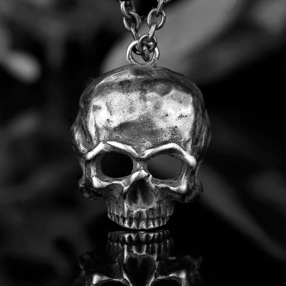 Skull Of Haunted Hill Pendant - Chrome Cult