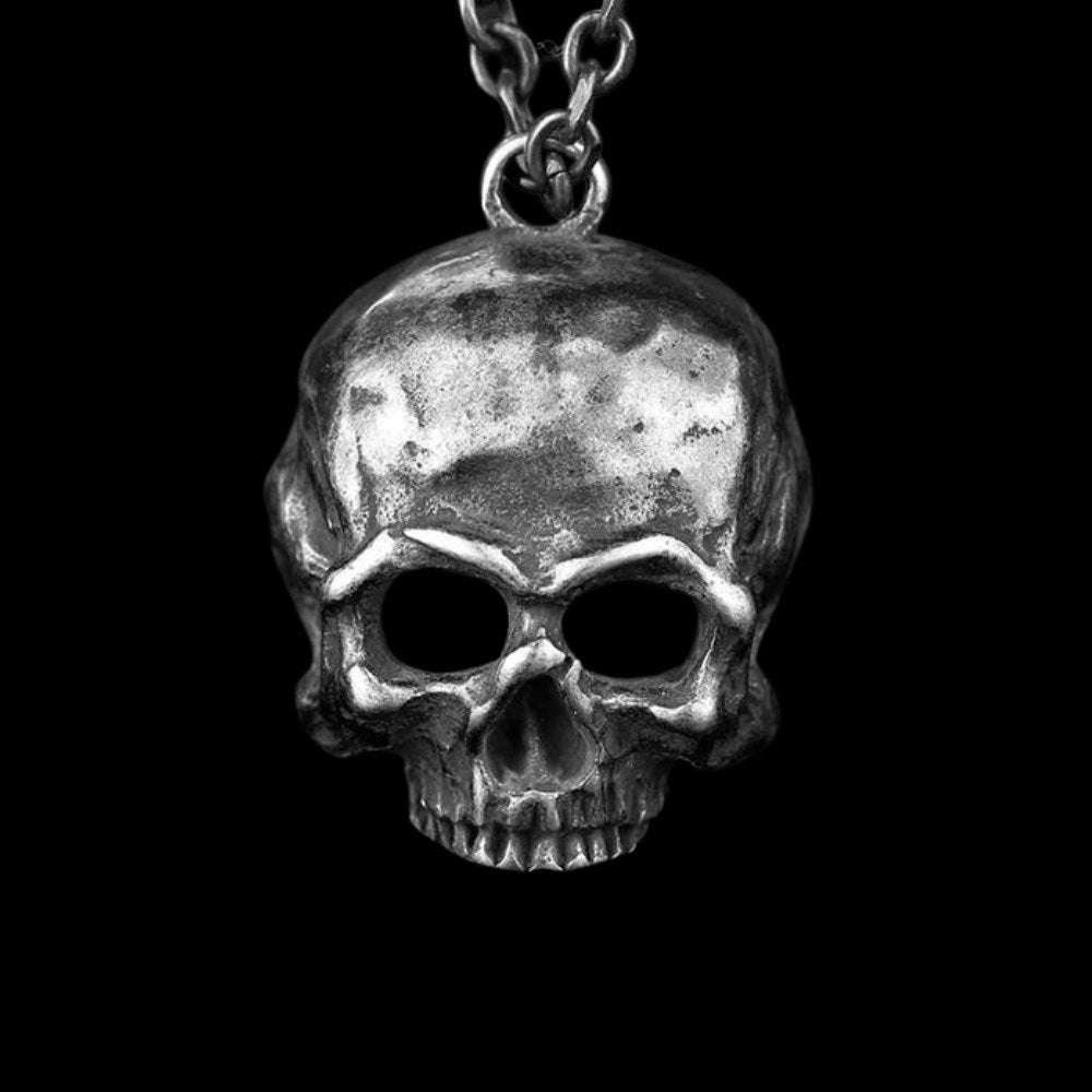Skull Of Haunted Hill Pendant - Chrome Cult