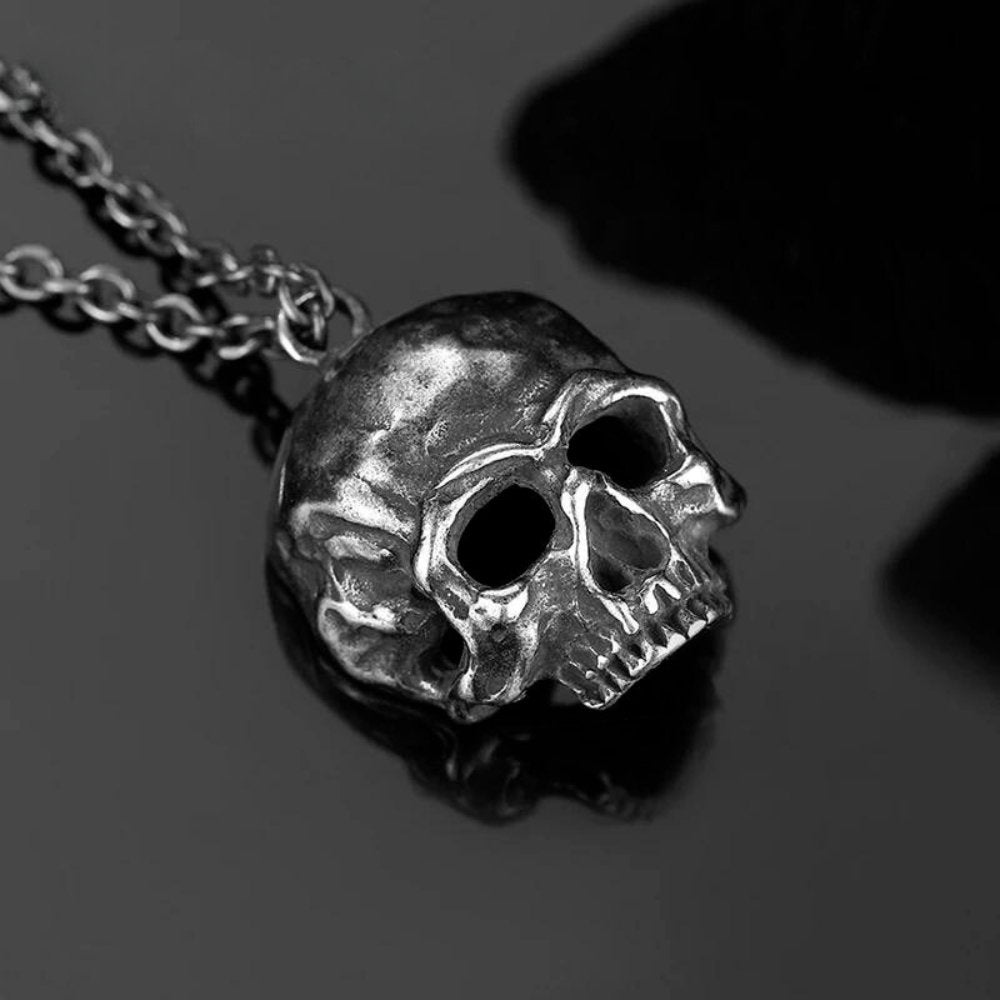 Skull Of Haunted Hill Pendant - Chrome Cult