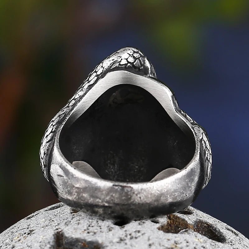 Skull Of Medusa Ring - Chrome Cult