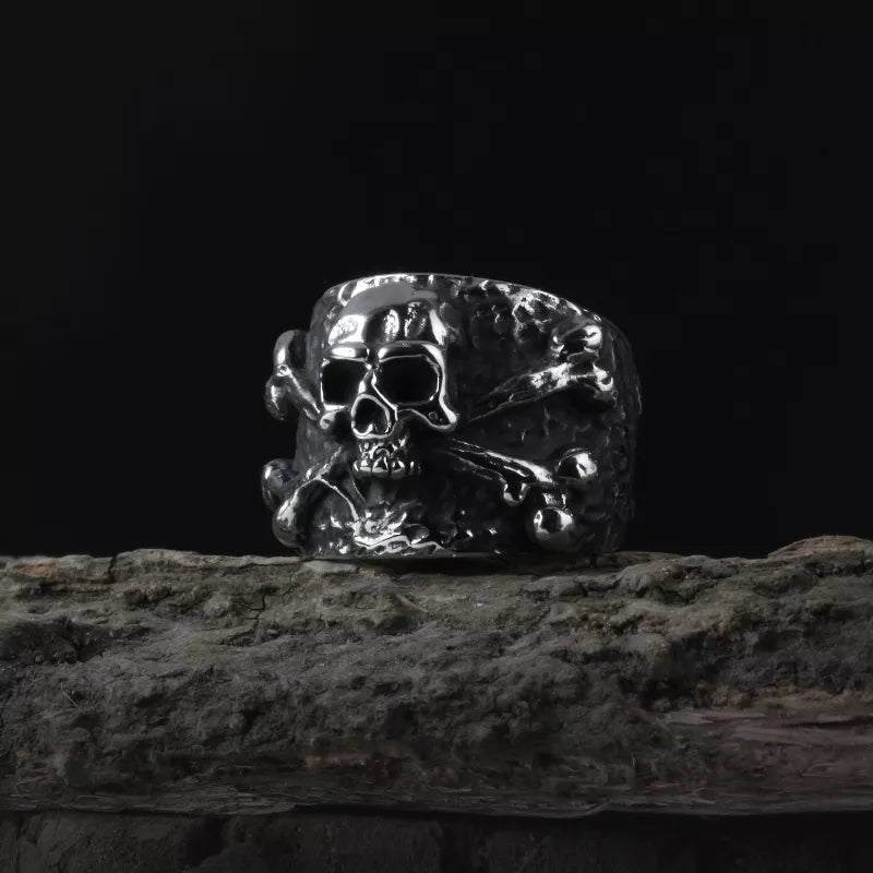 Skull Of The Silent Mary Ring - Chrome Cult