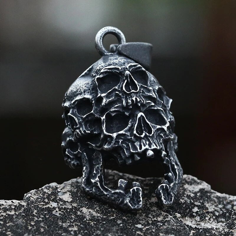 Skulls Of The Dead Pendant - Chrome Cult