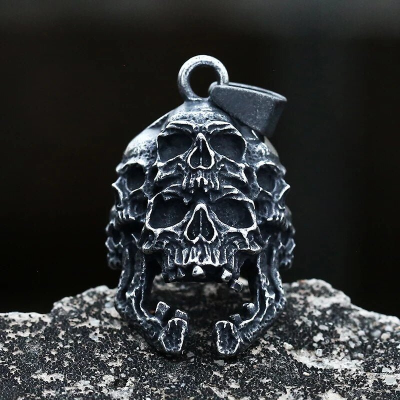 Skulls Of The Dead Pendant - Chrome Cult