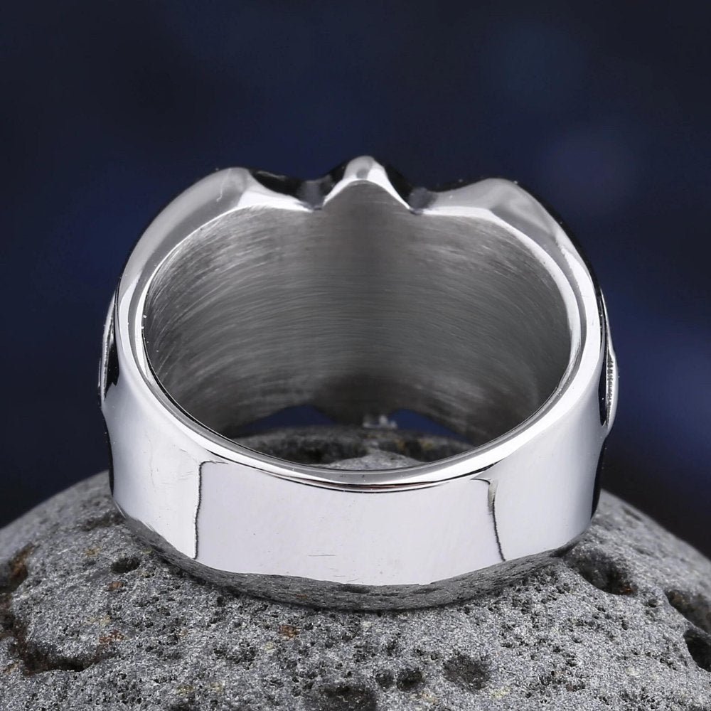 Slavic Viking Svarog Knot Ring - Chrome Cult